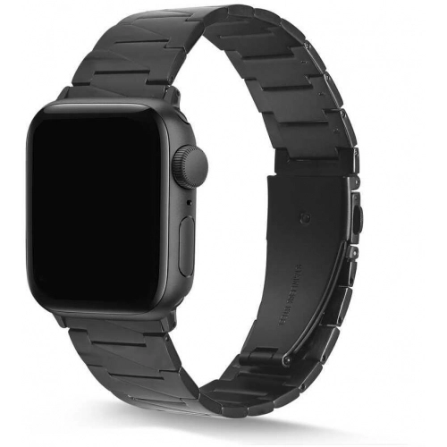 Apple Watch 44mm Kordon KRD-48 Metal Strap Kayış Üçgen Parçalı - Gümüş - Rose
