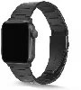 Apple Watch 44mm Kordon KRD-48 Metal Strap Kayış Üçgen Parçalı - Siyah