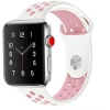 Apple Watch 44mm Kordon Spor Silikon Delikli KRD-02 - Pembe