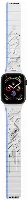 Apple Watch 44mm Kordon Youngkit Technological Magnetik Tak Çıkar Silikon Strap Kayış - Beyaz