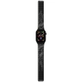 Apple Watch 44mm Kordon Youngkit Technological Magnetik Tak Çıkar Silikon Strap Kayış - Siyah