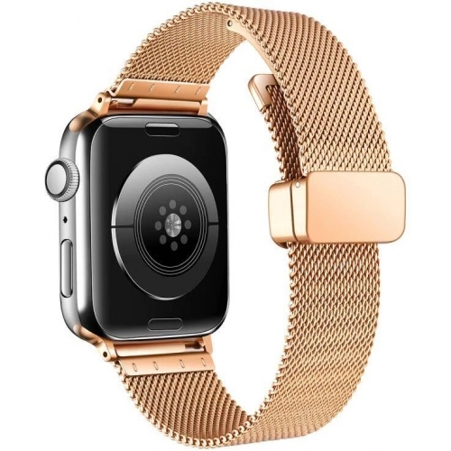 Apple Watch 44mm Kordon Zore KRD-85 22mm Metal Kordon - Gümüş
