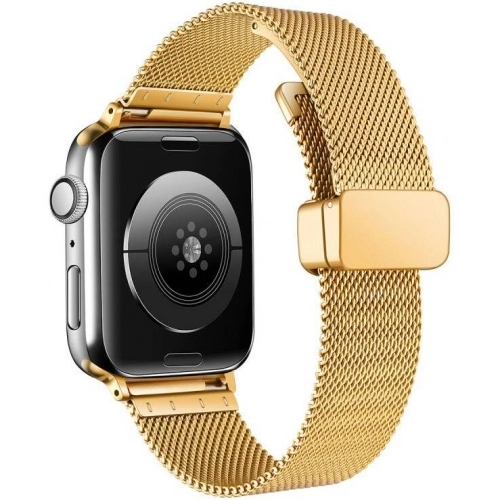 Apple Watch 44mm Kordon Zore KRD-85 22mm Metal Kordon - Rose Gold
