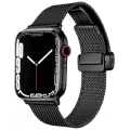 Apple Watch 44mm Kordon Zore KRD-85 22mm Metal Kordon - Siyah