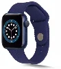 Apple Watch 44mm Silikon Kordon Hasır Örgü Dizayn - Kırmızı