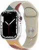 Apple Watch 44mm Silikon Kordon Renkli Desenli Esnek KRD-62 - Grape Fruit
