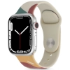 Apple Watch 44mm Silikon Kordon Renkli Desenli Esnek KRD-62 - Green Mango