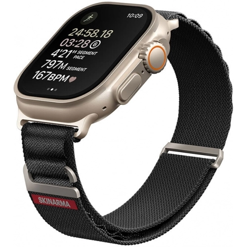 Apple Watch 44mm SkinArma Kobu Hasır Kordon - Olive