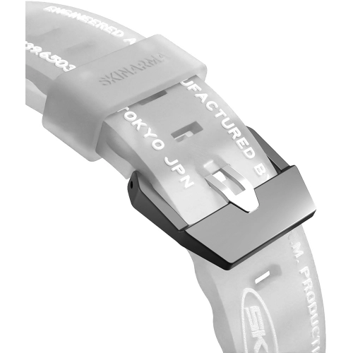 Apple Watch 44mm SkinArma Kurono Sert PC Kasa Koruyucu + Shokku Silikon Kordon - Beyaz