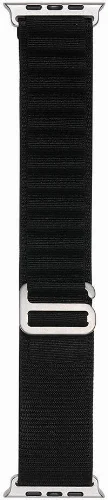 Apple Watch 44mm Zore Band-74 Hasır Kordon - Siyah