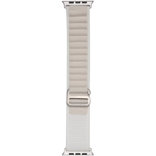 Apple Watch 44mm Zore Band-74 Hasır Kordon - Starlight