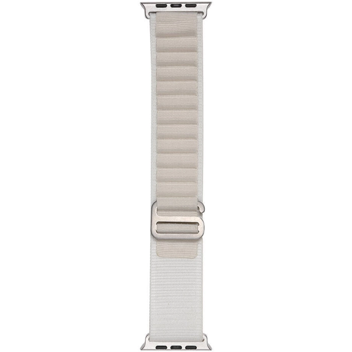 Apple Watch 44mm Zore Band-74 Hasır Kordon - Starlight