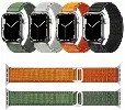 Apple Watch 45mm Kordon Hasır Metal Toka Dizaynlı KRD-74 - Açık Yeşil