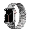Apple Watch 7 41mm Kordon Mıknatıslı Metal - Gümüş