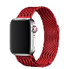 Apple Watch 7 41mm Kordon Mıknatıslı Metal - Kırmızı