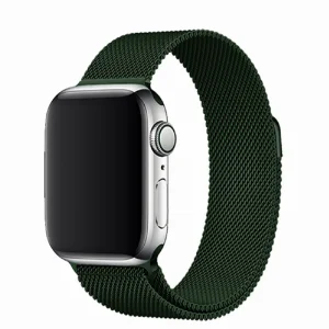Apple Watch 7 41mm Kordon Mıknatıslı Metal - Yeşil