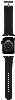 Apple Watch 7 45mm Karl Lagerfeld Orjinal Lisanslı İkonik Karl & Choupette Logolu Silikon Kordon - Siyah