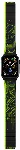 Apple Watch 7 45mm Kordon Youngkit Technological Magnetik Tak Çıkar Silikon Strap Kayış - Yeşil