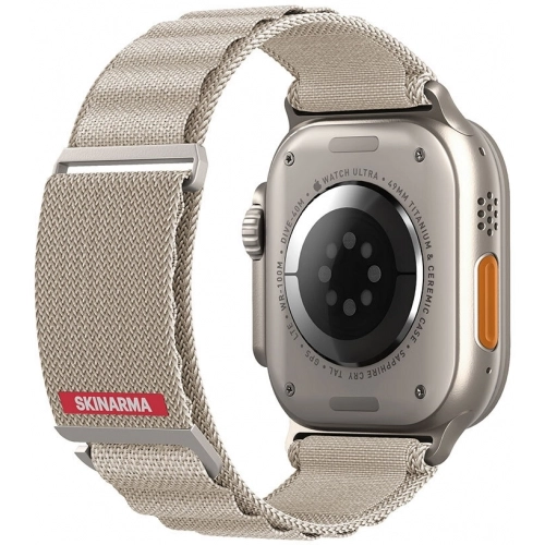 Apple Watch 7 45mm SkinArma Kobu Hasır Kordon - Olive