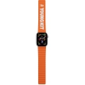 Apple Watch 7 49mm Kordon Youngkit Classical Magnetik Tak Çıkar Silikon Strap Kayış - Turuncu