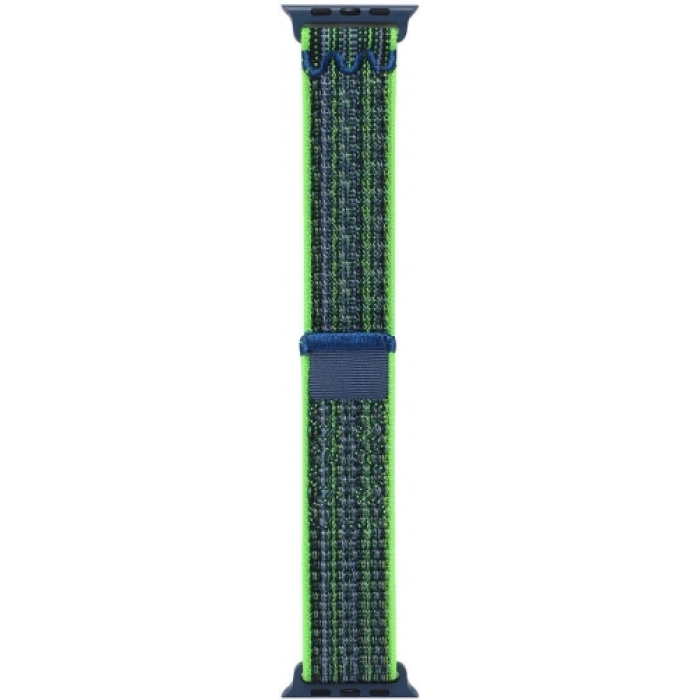 Apple Watch Ultra 49mm Hasır Kordon Strap Kayış Naylon Örgüİşlemeli KRD-91 - Yeşil