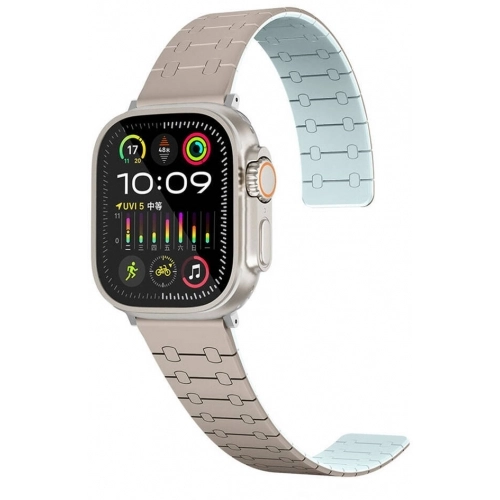 Apple Watch Ultra 49mm Kordon Çizgili Desenli Silikon KRD-111 Kordon - Pembe