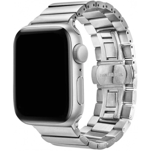 Apple Watch Ultra 49mm Kordon KRD-41 Metal Strap Kayış - Gümüş