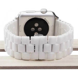 Apple Watch Ultra 49mm Kordon Metal Strap Kayış Klipsli KRD-15 - Beyaz