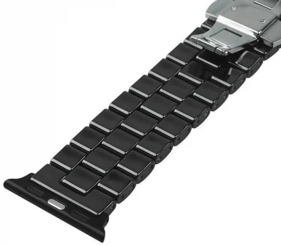 Apple Watch Ultra 49mm Kordon Metal Strap Kayış Klipsli KRD-15 - Beyaz