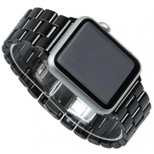 Apple Watch Ultra 49mm Kordon Metal Strap Kayış Klipsli KRD-15 - Siyah