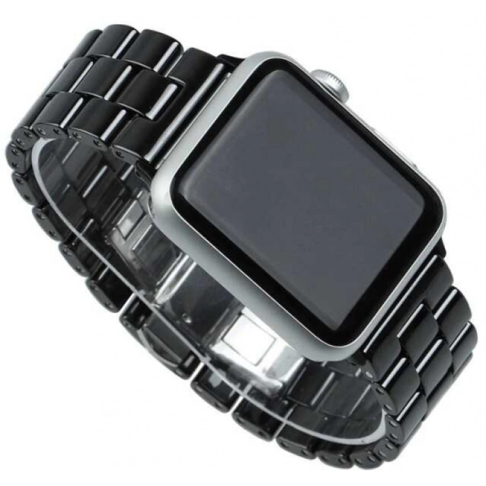 Apple Watch Ultra 49mm Kordon Metal Strap Kayış Klipsli KRD-15 - Siyah