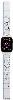 Apple Watch Ultra 49mm Kordon Youngkit Technological Magnetik Tak Çıkar Silikon Strap Kayış - Beyaz