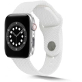 Apple Watch Ultra 49mm Silikon Kordon Hasır Örgü Dizayn KRD-37 - Beyaz