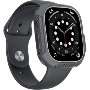 Apple Watch Ultra 49mm Silikon TPU Kasa Koruyucu Watch Gard 31 - Gri