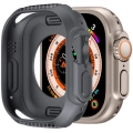 Apple Watch Ultra 49mm Silikon TPU Kasa Koruyucu Watch Gard 31 - Gri