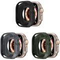 Apple Watch Ultra 49mm Silikon TPU Kasa Koruyucu Watch Gard 31 - Gri