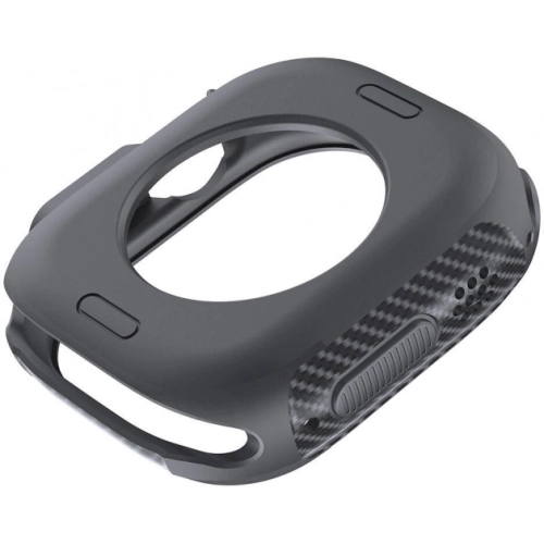 Apple Watch Ultra 49mm Silikon TPU Kasa Koruyucu Watch Gard 31 - Gri