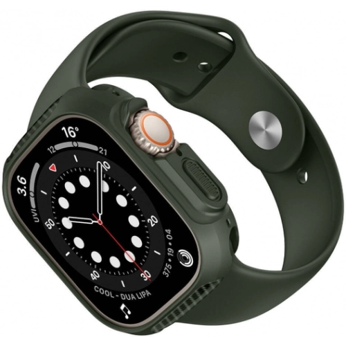 Apple Watch Ultra 49mm Silikon TPU Kasa Koruyucu Watch Gard 31 - Yeşil