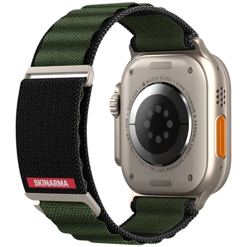 Apple Watch Ultra 49mm SkinArma Kobu Hasır Kordon - Olive