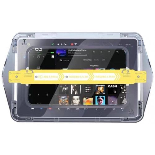 Tesla Model X Araç Multimedya Ekran Koruyucu AR Oleofobik Uygulama Aparatlı Premium Temperli Cam Ekran Koruyucu