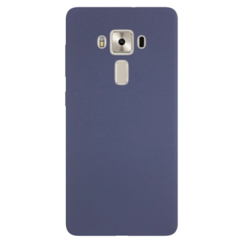 Asus Zenfone 3 Deluxe Kılıf İnce Soft Mat Renkli Esnek Silikon Kapak - Lacivert