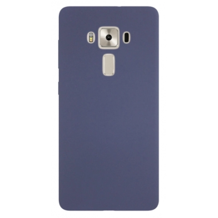 Asus Zenfone 3 Deluxe Kılıf İnce Soft Mat Renkli Esnek Silikon Kapak - Lacivert