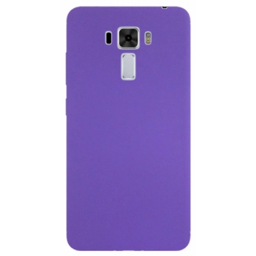 Asus Zenfone 3 Laser Kılıf İnce Soft Mat Renkli Esnek Silikon Kapak - Mor