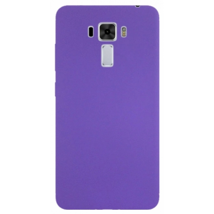 Asus Zenfone 3 Laser Kılıf İnce Soft Mat Renkli Esnek Silikon Kapak - Mor