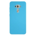 Asus Zenfone 3 ZE552KL Kılıf İnce Soft Mat Renkli Esnek Silikon Kapak - Mavi