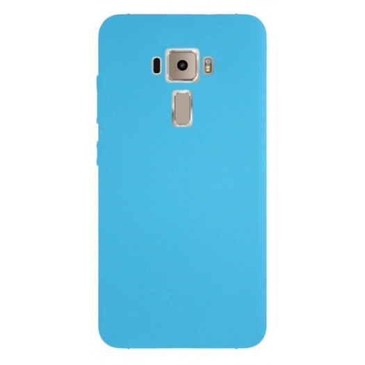 Asus Zenfone 3 ZE552KL Kılıf İnce Soft Mat Renkli Esnek Silikon Kapak - Mavi