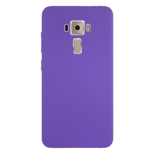 Asus Zenfone 3 ZE552KL Kılıf İnce Soft Mat Renkli Esnek Silikon Kapak - Mor