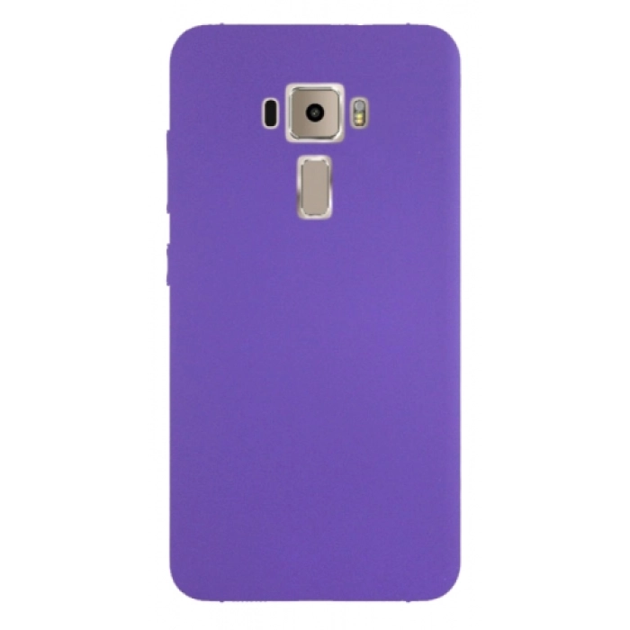 Asus Zenfone 3 ZE552KL Kılıf İnce Soft Mat Renkli Esnek Silikon Kapak - Mor