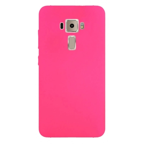 Asus Zenfone 3 ZE552KL Kılıf İnce Soft Mat Renkli Esnek Silikon Kapak - Pembe