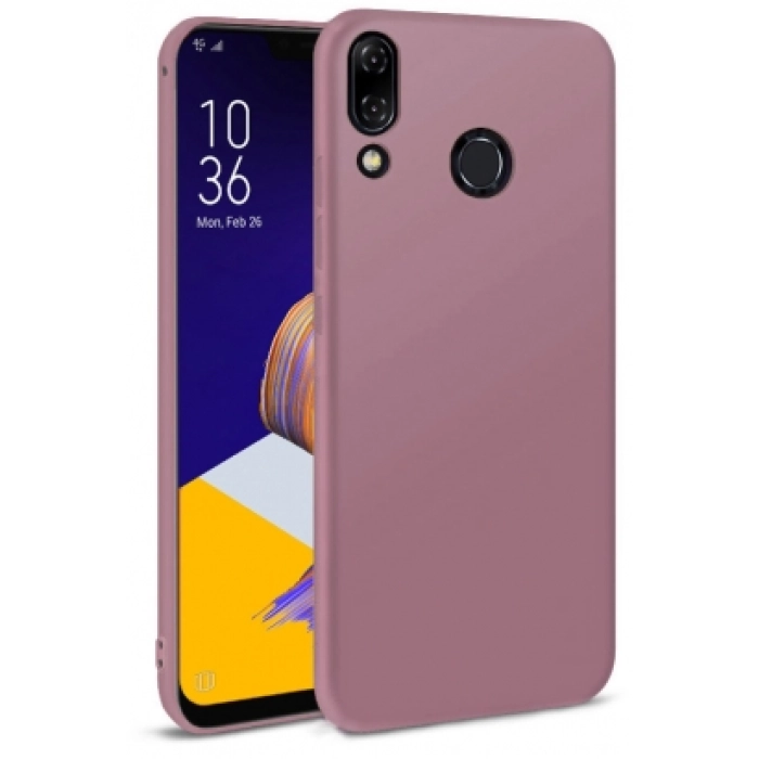 Asus Zenfone 5 (ZE620KL) Kılıf İnce Soft Mat Renkli Esnek Silikon Kapak - Rose Gold